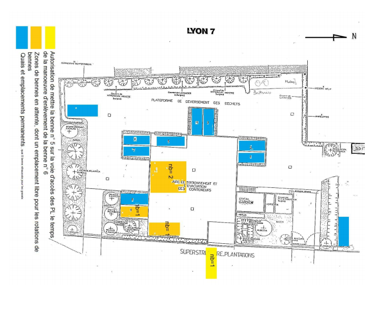 Plan déchetterie lyon 7