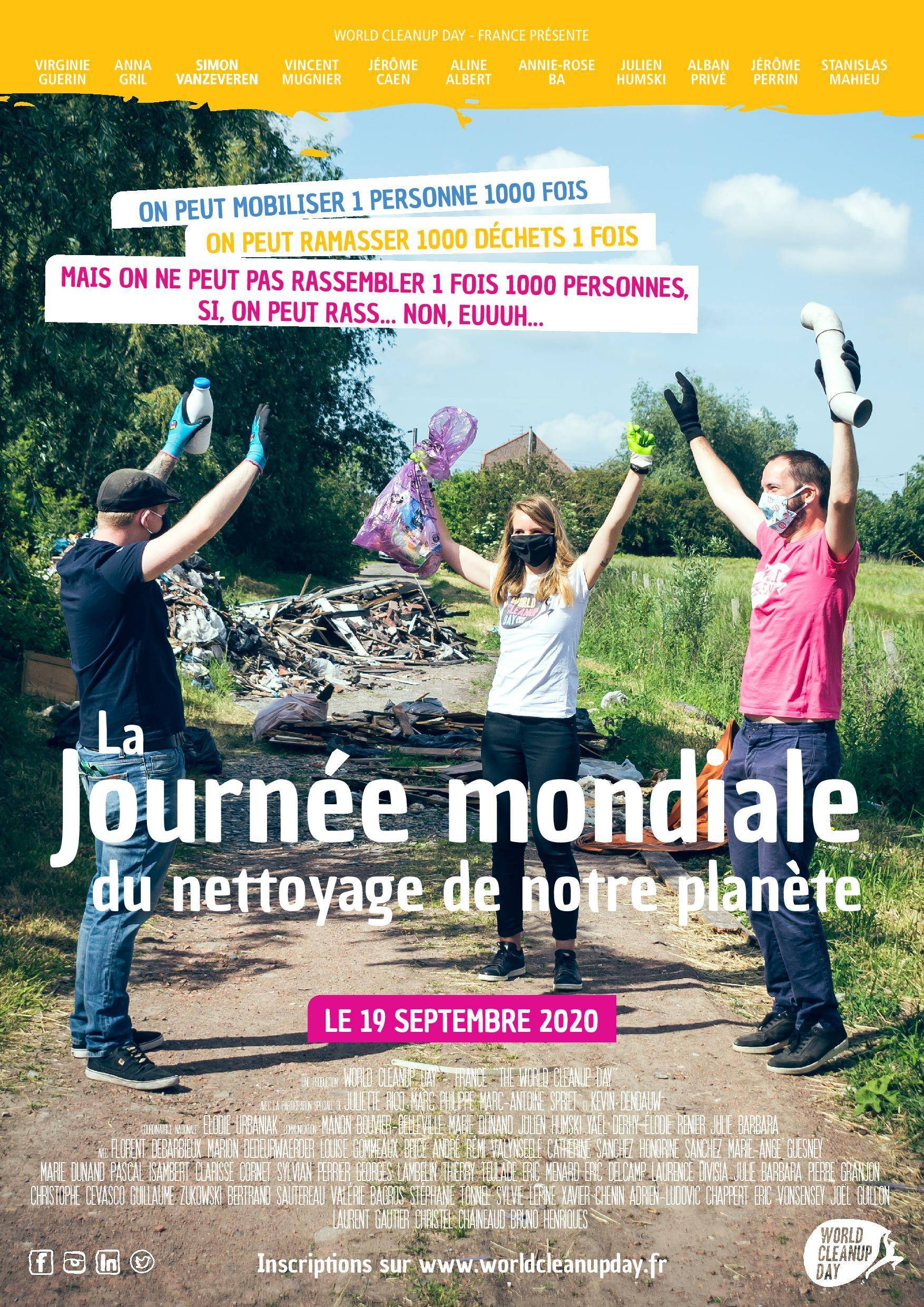 affiche world clean up day 2020