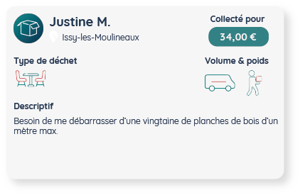 collecte planches de bois à Issy les Moulineaux
